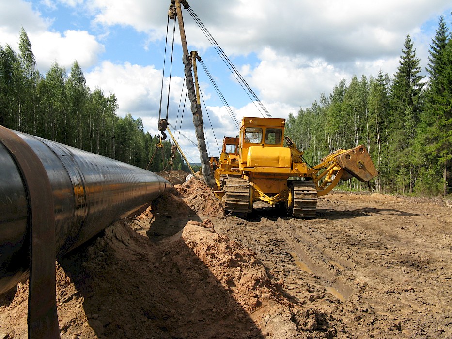 Укладка нефтепровода