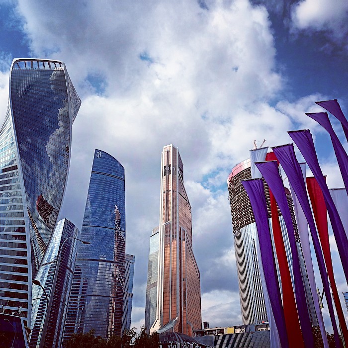 Башни Москвы в летний день